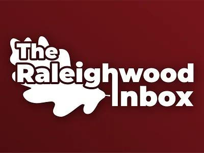 The Raleighwood Inbox Logo - Local Newsletter ft. Oak Leaf