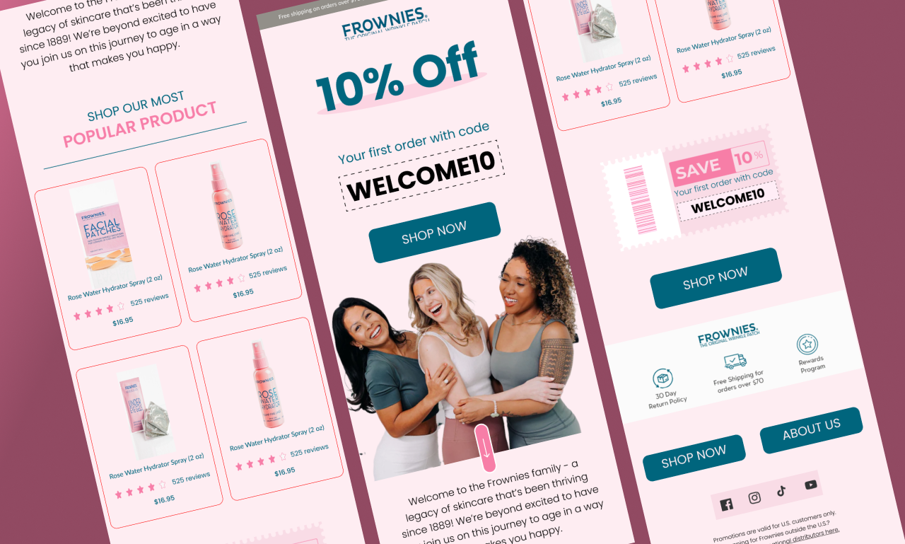 Email Template for Beauty Product branding design email email design email newsletter email template klaviyo