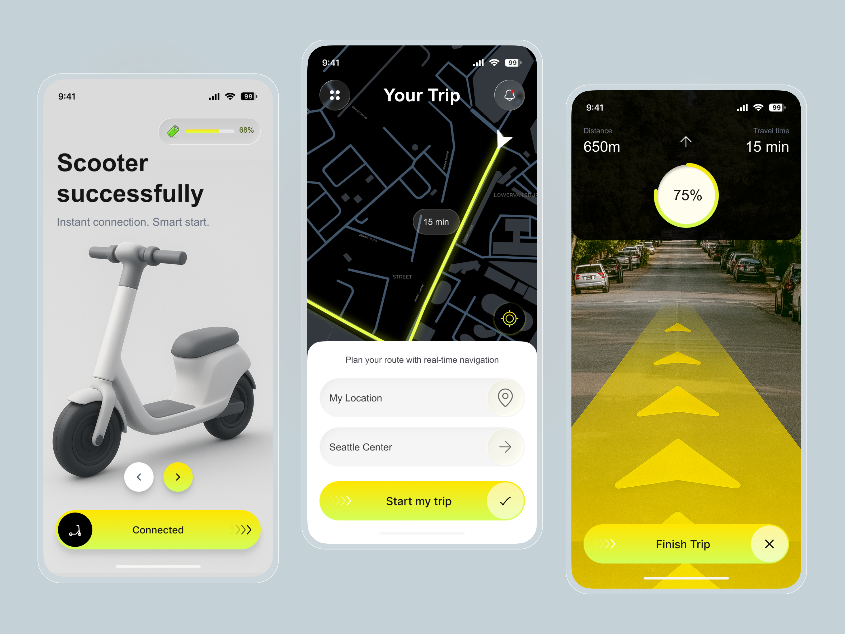 Example of Modern Mobile App UI/UX Design Service