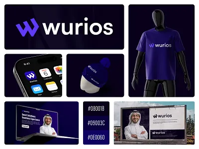 Wurios – Modern Tech Logo & Complete Brand Identity Design appicon brandidentity brandidentitydesigner brandingagency brandingdesign businessbranding corporatebranding gradientlogo logo logodesign logodesigner logomark minimalistlogo modernlogo saasbranding techlogo technologybranding