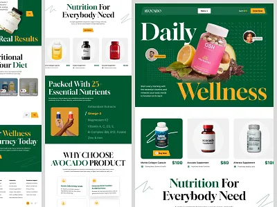 Supplement ecommerce website / landing page / web design / ui ux e commerce ecommerce ecommerce website framer framer design framer website healthcare website homepage jabel landing page landingpage ui medicine website minimal nutrition supplement website ui ux design web design website ui ux wellness