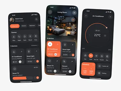 Smart Home AI – Assistant App UI ai ai app ai assistant ai assistant app ai companion ai home design app app design app ui home planner interior design app mobile mobile app mobile app design mobile ui smart app smart home smart home app smart house ui design
