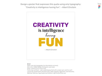 Typography Poster graphic design ui