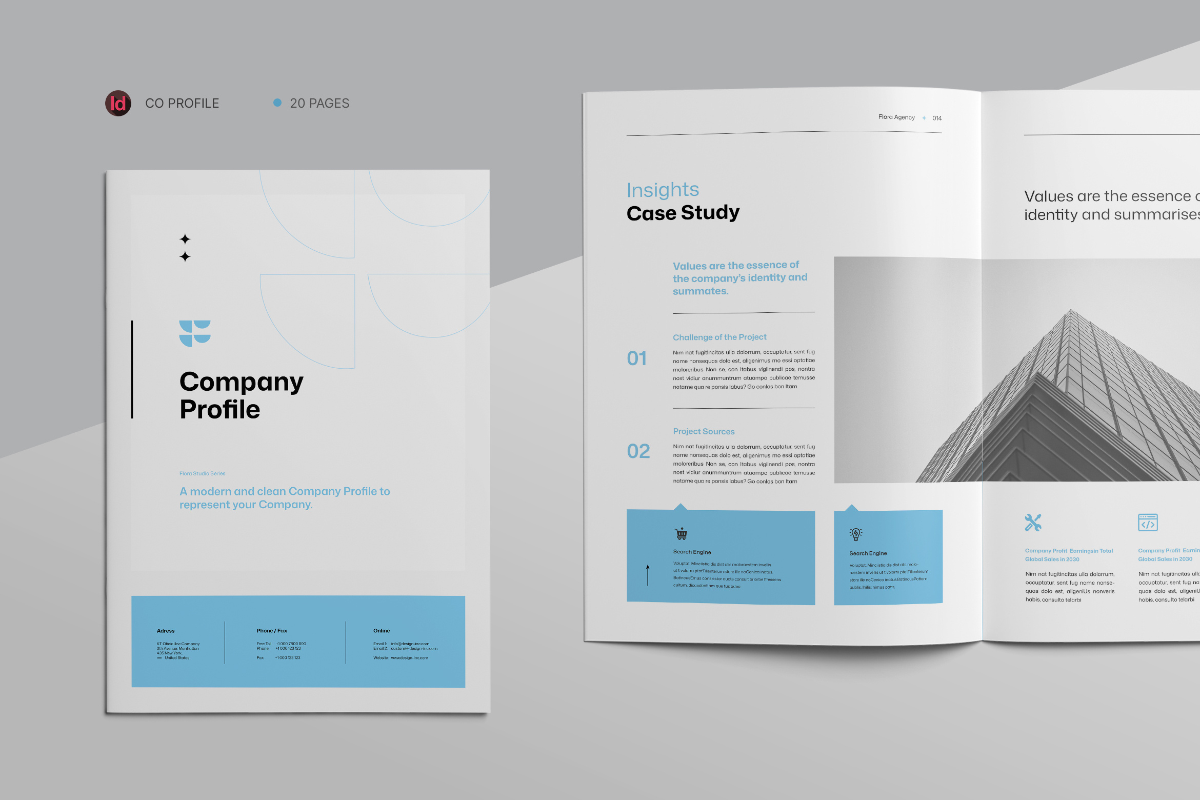 Company Profile agency annual report book brand branding brochure business clean company company profile corporate creative design digital profile