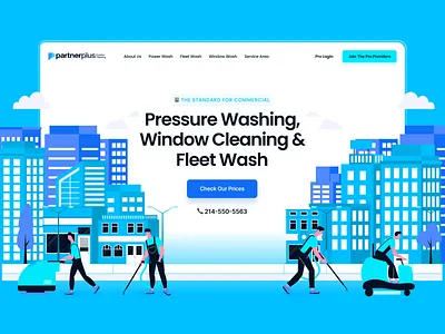 PartnerPlus — Cleaning Service Landing Page cleaning agency cleaning company cleaning service cleaning website design home cleaning home service house cleaning office cleaning product product design service service booking service website startup ui ux wavespace web website