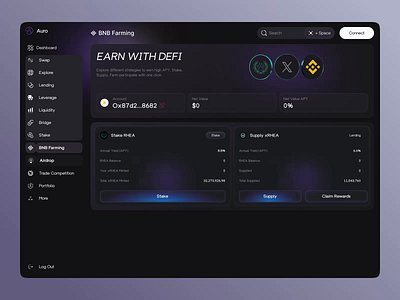 Crypto Defi Website crypto coin crypto defi website crypto exchange crypto website dashboard ui product design web design website
