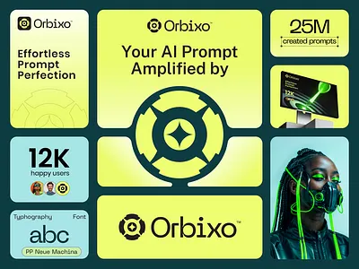 Orbixo™ - Logo & Branding Design for Futuristic AI ai logo brand identity brand style guide branding creative logo cybersecurity logo data analysis design futuristic logo graphic design logo logo design logo designer logo presentation logo type modern logo saas branding software logo tech branding visual identity