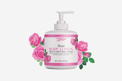 Skincare Packaging | Skincare Label Design | Body Lotion Label beauty body lotion packaging cosmetics packaging graphic design graphic designer label design label designer labels minimalist organic skincare packaging packaging packaging design packaging designer product packaging rose skincare skincare label skincare packaging