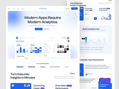 Sisense - Landing Page crm data analytics landing page landing page design saas saas landing page saas website ui web design website design