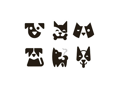Dogs logos animal brand brand designer branddesigner branding branding designer brandingdesigner dog dog logo logo logo design logo designer logodesign logodesigner logotype negative space negative space logo pet