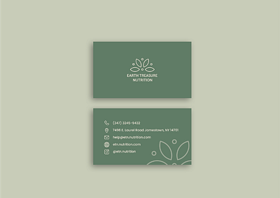 Natural branding business card design abstract adress branding business business card card contacts design earth flower food supplement graphic design green logo logotype mockup natural nature typography vitamine