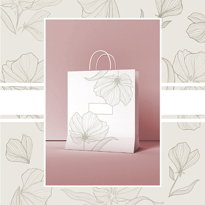 Flower bag design flower graphic design illustration pattern