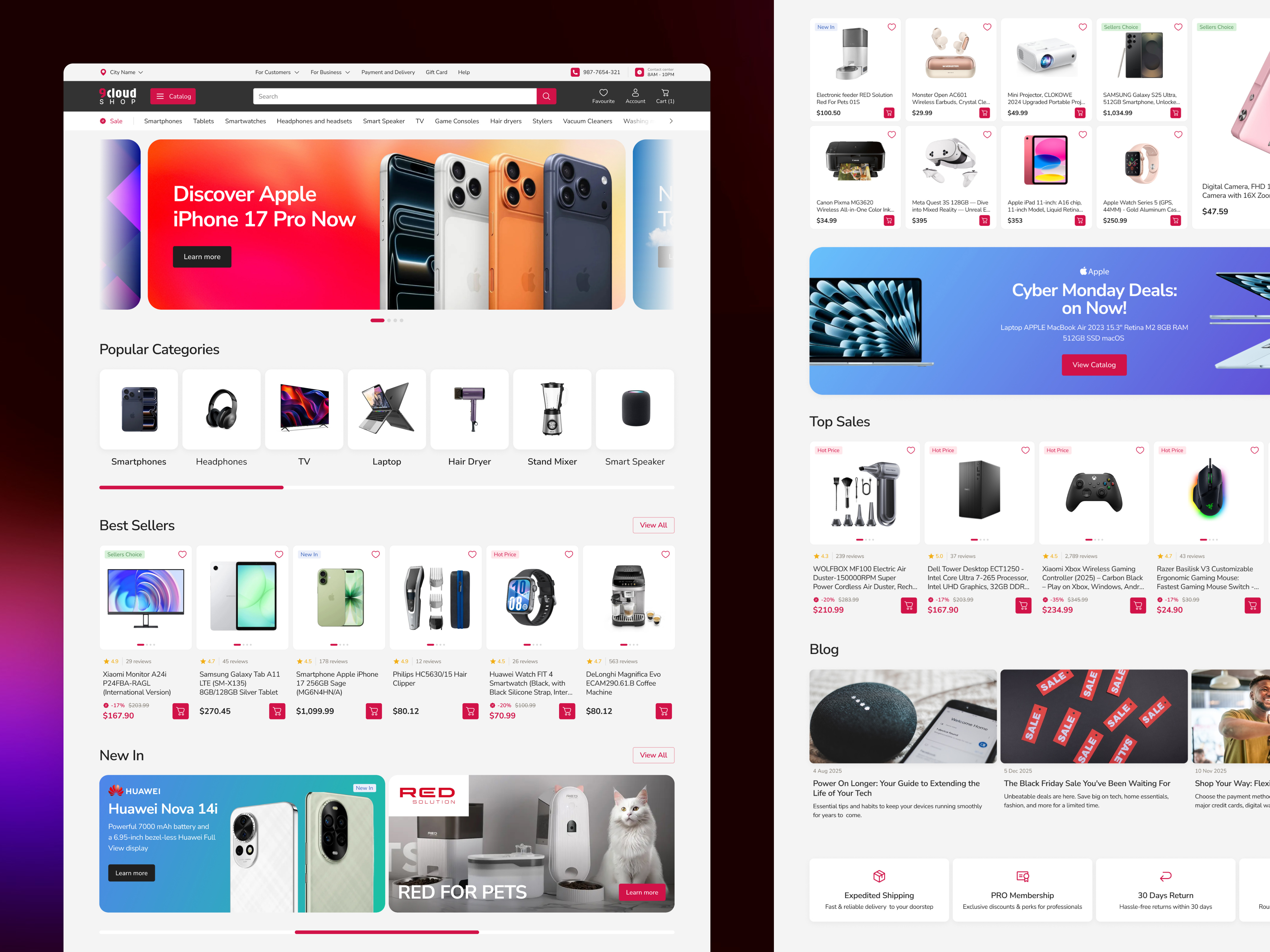Example of Custom UX/UI Design — On Request