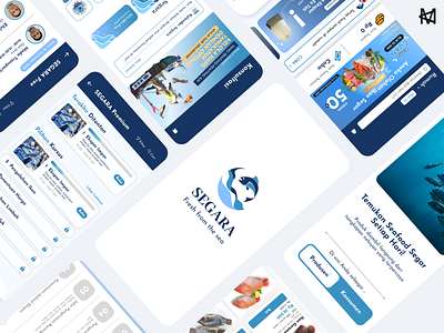 Segara - Improving Sea Product Quality blue branding class design digital fish fisher fisherman graphic design illustration logo marketplace product sea seafood trend tutorial ui ux vector