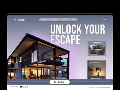 Real Estate _ Website Homepage Design apartment complete website design full home landing page luxury modern page real estate rixlab team ui ux web website website design service