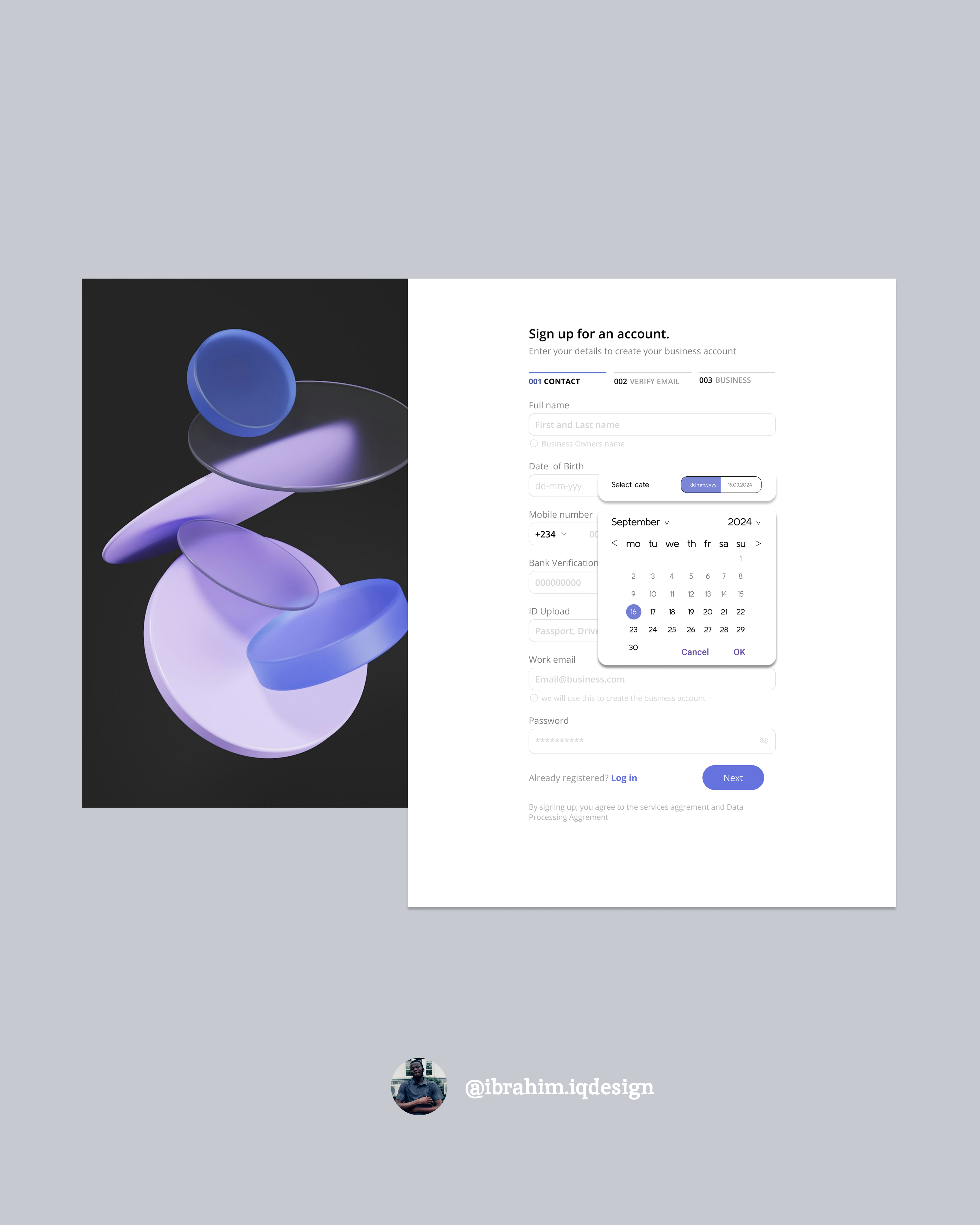 Sing up screen dashboard onboarding product design registration sign up ui uiux web webdesign