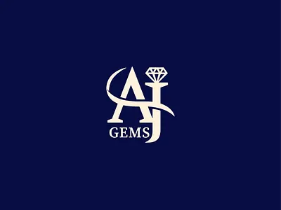 Logo Design — AJ Gems® branding graphic design logo