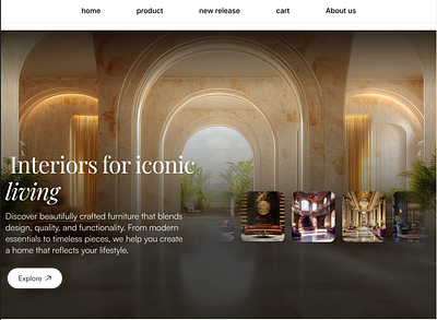furniture design concept ui