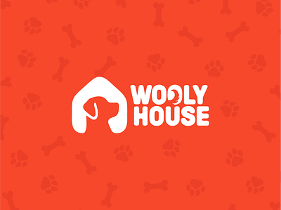 Wooly House animal branding business logo clean design company logo design home illustration logo logo design petbranding pets shelter visual identity