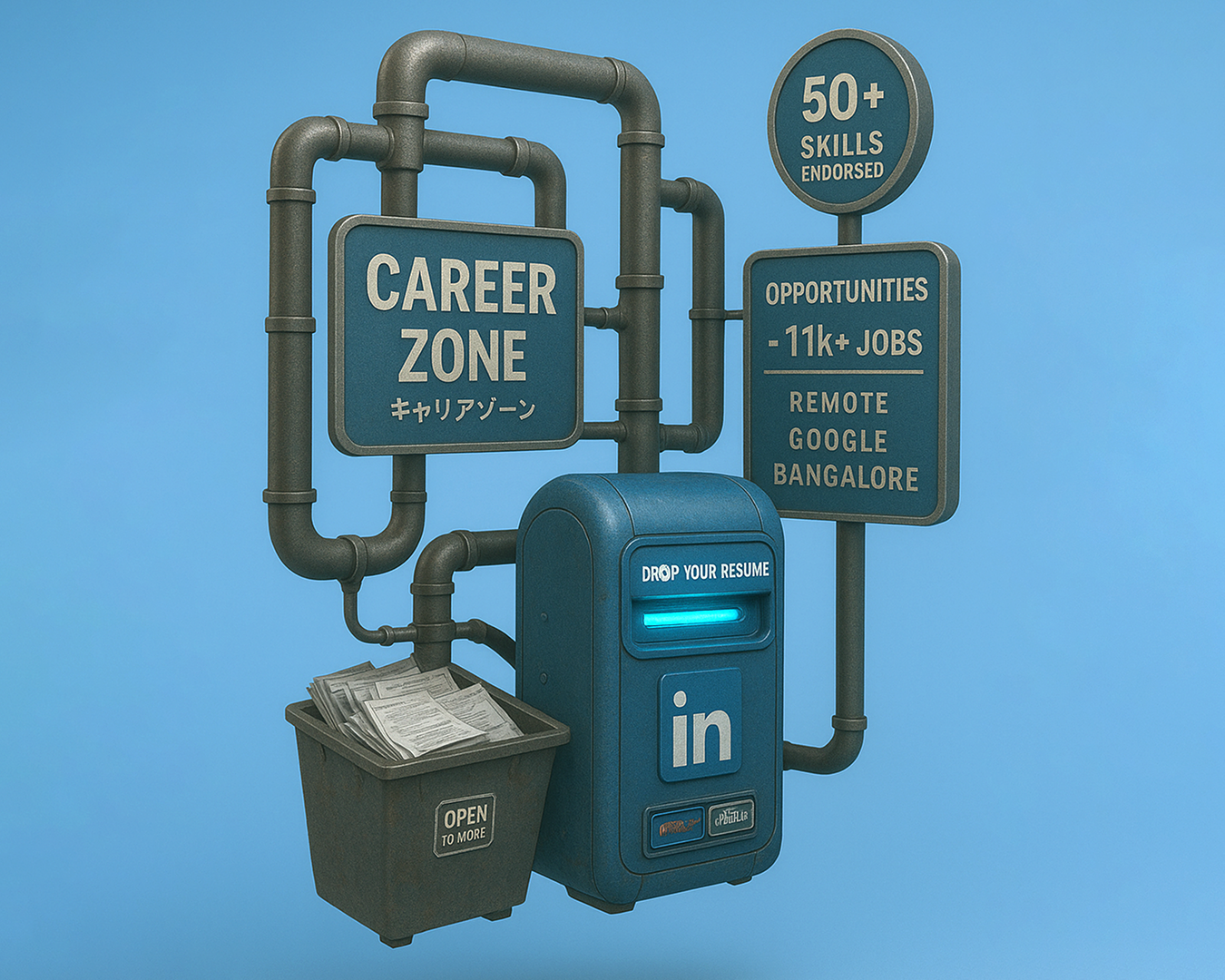 "I Visualized the Job Application System. Here's What I Found" 3ddesigner artthatspeaks careerjourney creativeconceptart designstorytelling designthinking hiringreality jobsearch jobseeker motiondesign recruitment unemploymentreality visualmetaphor