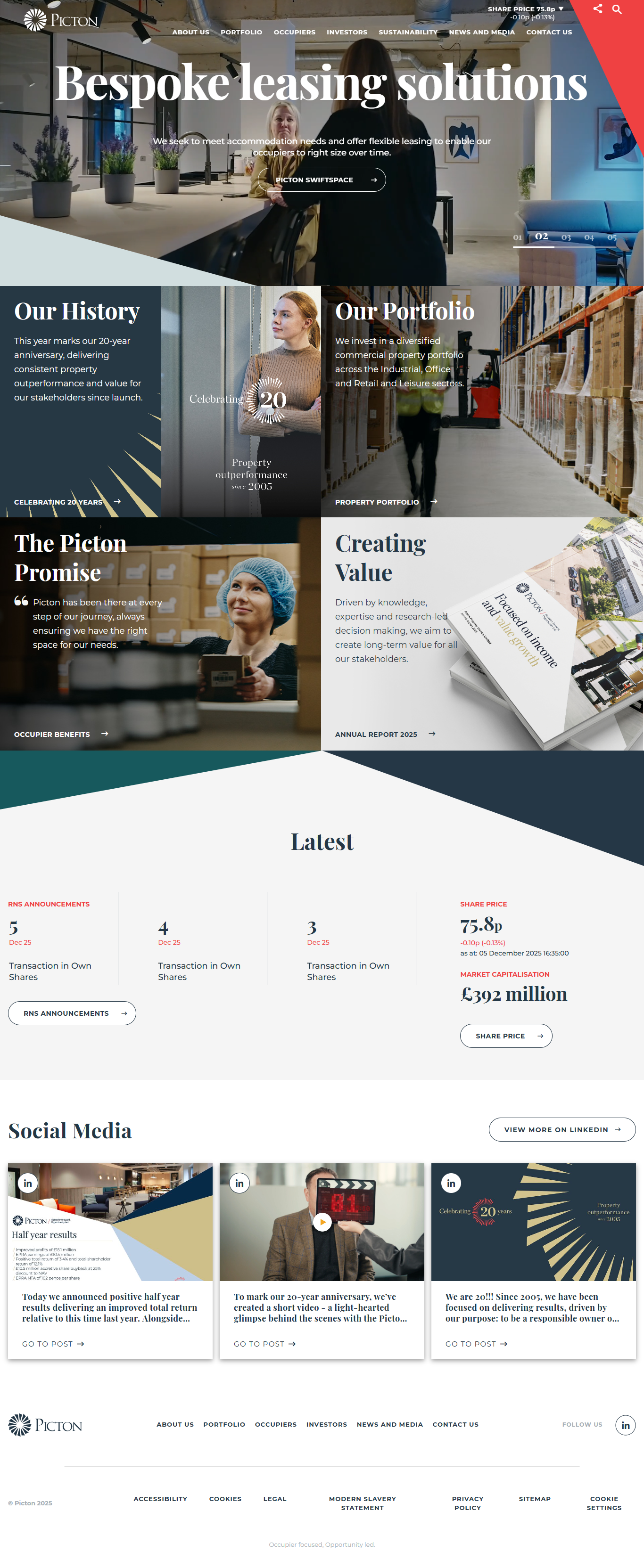 High-End Property & Leasing Web Design branding design graphic design illustration landingpage logo ui vector webdesign webxpart