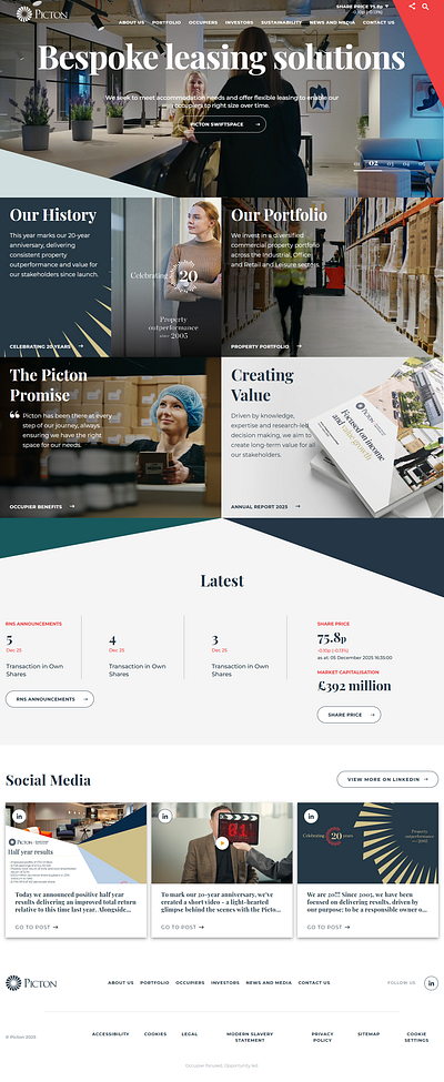 High-End Property & Leasing Web Design branding design graphic design illustration landingpage logo ui vector webdesign webxpart