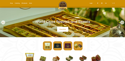 New York Bakery squarespace web design website