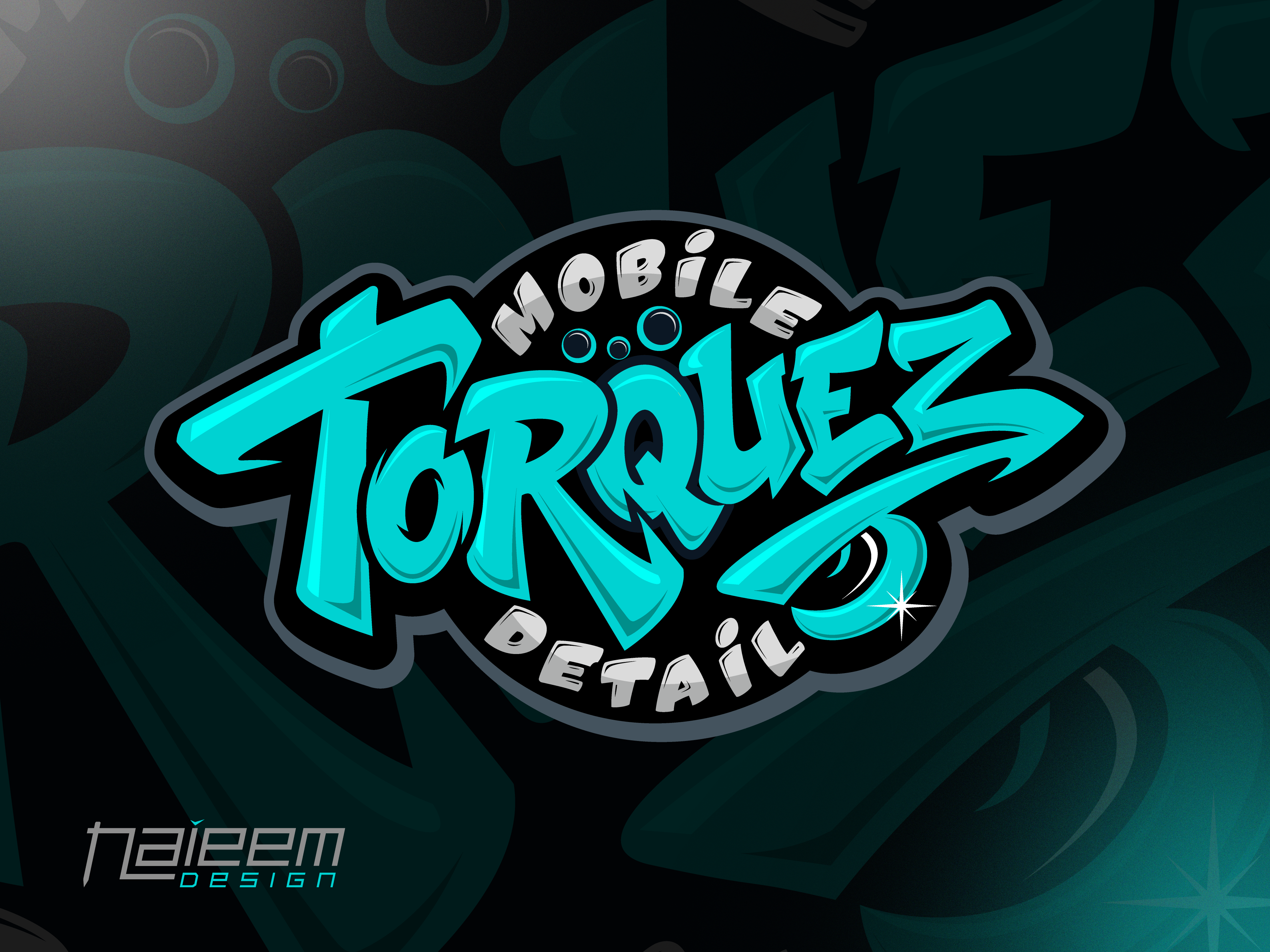 Mobile Detailing Logo – Bold Graffiti-Style Car Detailing Brand! auto detailing logo bold lettering logo car care logo car detailing logo car wash logo design custom automotive logo custom logo for detailers detailing business logo graffiti car logo graffiti style logo mobile car detailing branding mobile detailer brand mobile detailing logo modern detailing logo premium logo designer pressure washing logo street art logo turquoise logo design urban style branding vector logo design