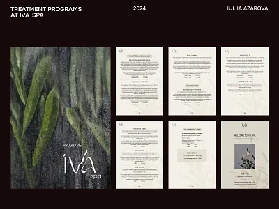 A4 SPA Service Menu Design: Individual, Couple & Group Programs a4 brochure beauty industry brand identity catalogue design clean design couple spa group programs luxury branding massage therapy multi page price list price segmentation print design print ready relaxation service pricing spa menu design spa services typography wellness center