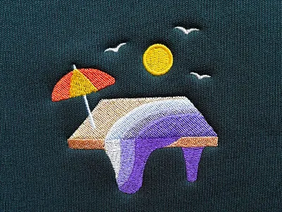 flat beach v2 abyss acre beach drip edge flat float ocean sand sea seagull shore space square sun umbrella vacation