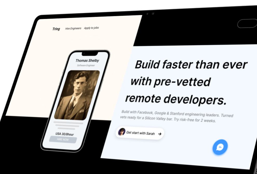 Developer Hiring Blog Web figma ui web design
