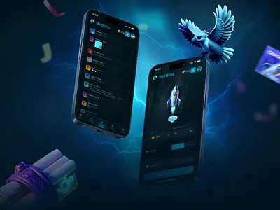 BetBliss - Casino App Design app design betting casino app design casino mobile design crypto gambling gambling app design gambling mobile design jackpot lottery mobile app design online casino roulette slots staking