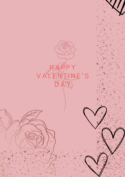 Valentines Day Card design illustration