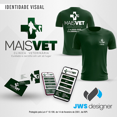 ID VISUAL - MAIS VET - VETERINÁRIA comunicacaovisual graphic design identidadevisual logomarca marca