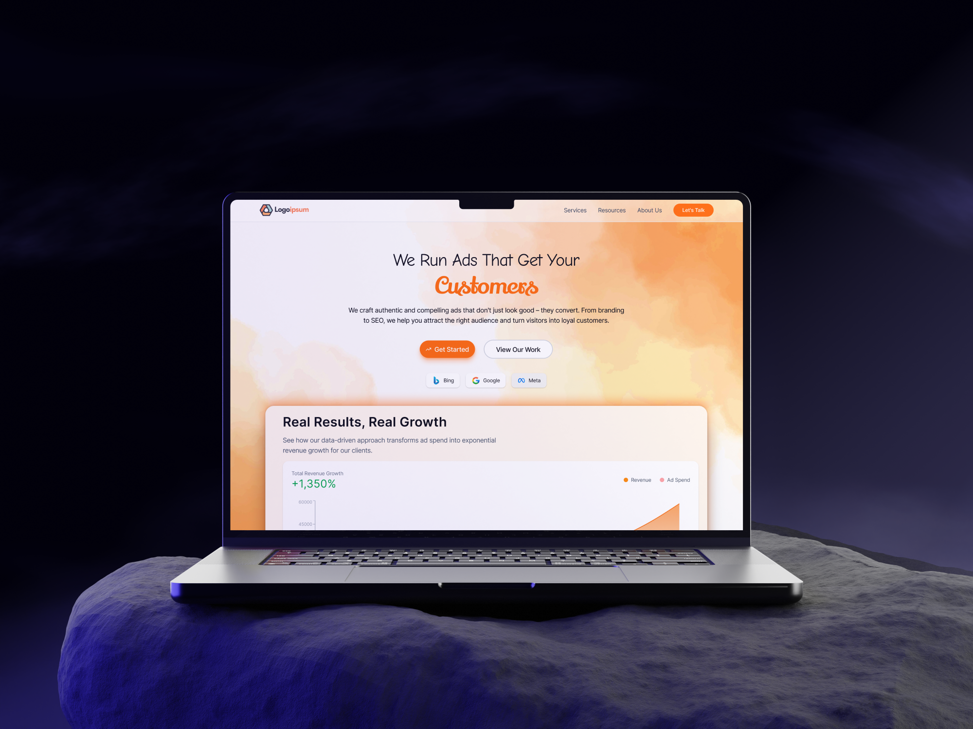 Sass Landing Page agency landing page digital marketing dribbble landing landing site saasdesign sass website