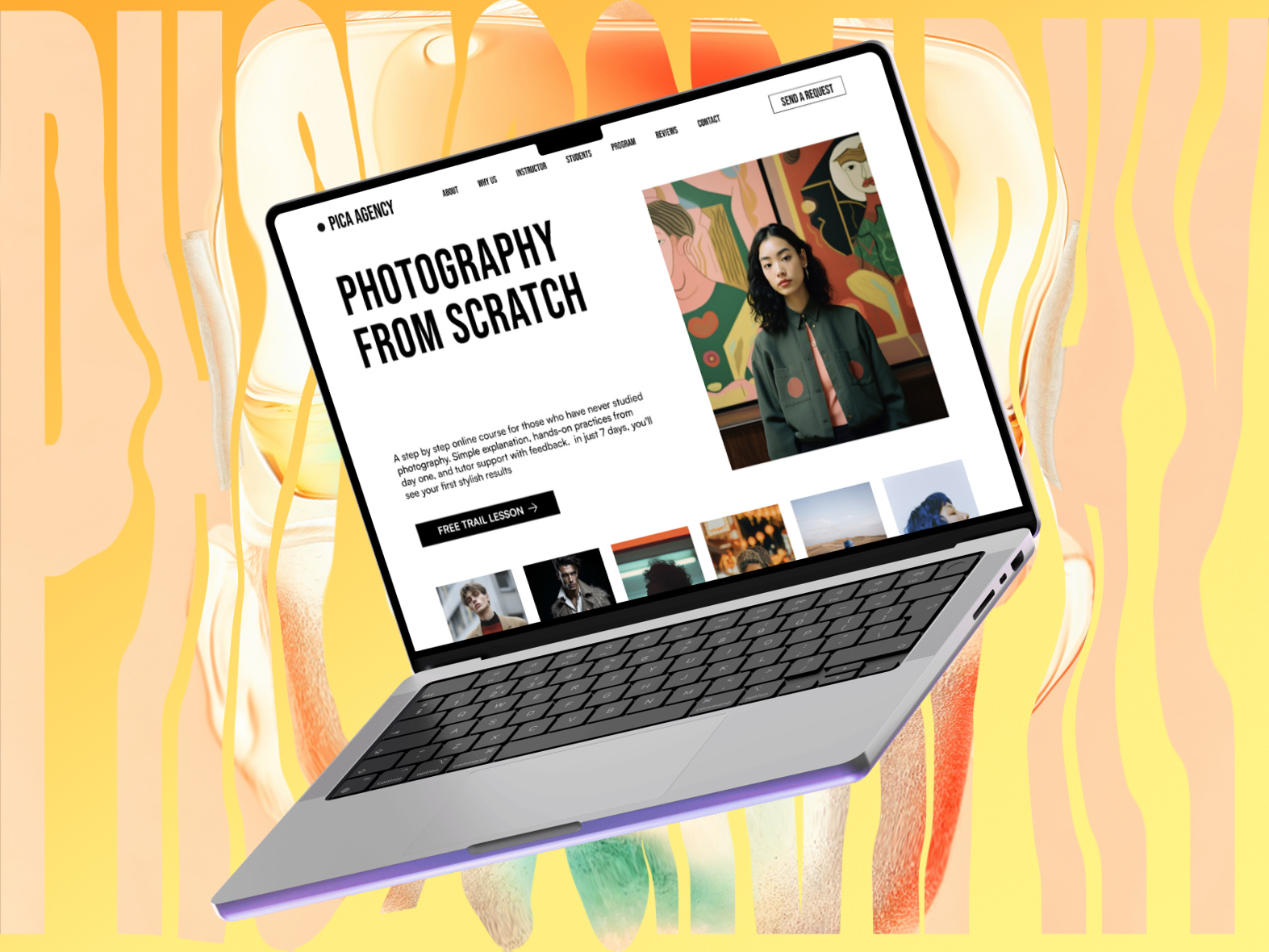 Photography Agency: Home Page home page homepage photography photography webdesign photography website ui webdesign website