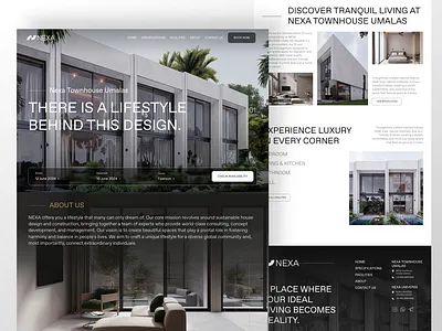 Apartment Website apartment website hotel website landing page ui design website design