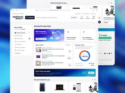 My account chart dark theme data design e com glass gradient gradient light theme liquid gradient minimalism my account my details order order history product card sidebar store tech ui ux