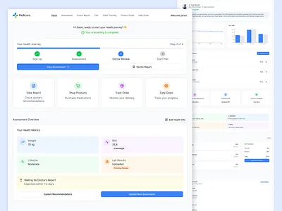 Medical Dashboard Design - Weight Loss Dashboard dashboard dashboard design dashboard mobile dashboard table dashboard ui dashboard web design health dashboard healthcare dashboard medical dashboard medical dashboard design medical product medical saas patient dashboard patient data patient health dashboard patient portal weight loss weight loss dashboard weight loss website weight loss website design