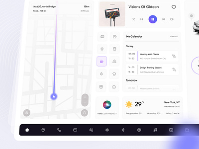 Car Dashboard UI Concept app application audi automotive car concept dashboard design hmi human interface machine panel platform sketch ui vehicle