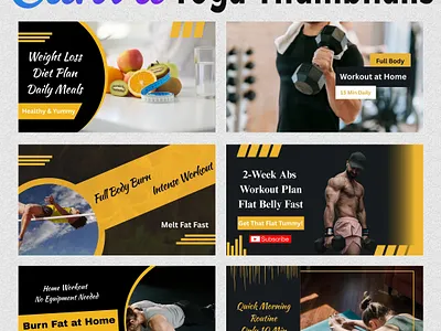 25 Versatile Yoga Fitness Gym YouTube Thumbnail Templates canva editable clean templates content creator exercise channel fitness channel fitness routine fitness trainer gym style gym workout modern layout sport design thumbnail collection thumbnail graphics training video wellness routine workout design yoga content yoga practice youtube thumbnail youtube visuals