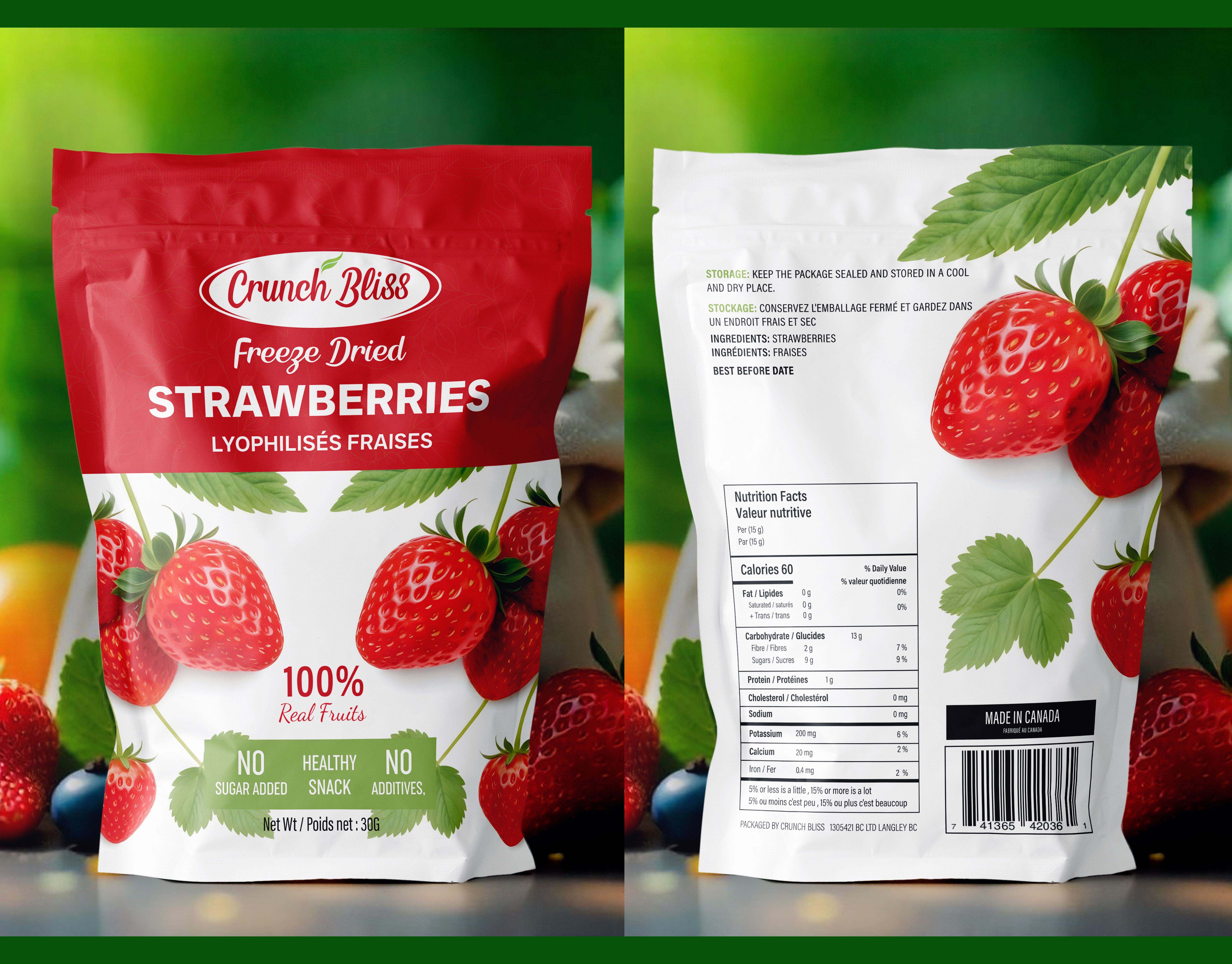 Example of Premium Fruit Packaging & Label Design