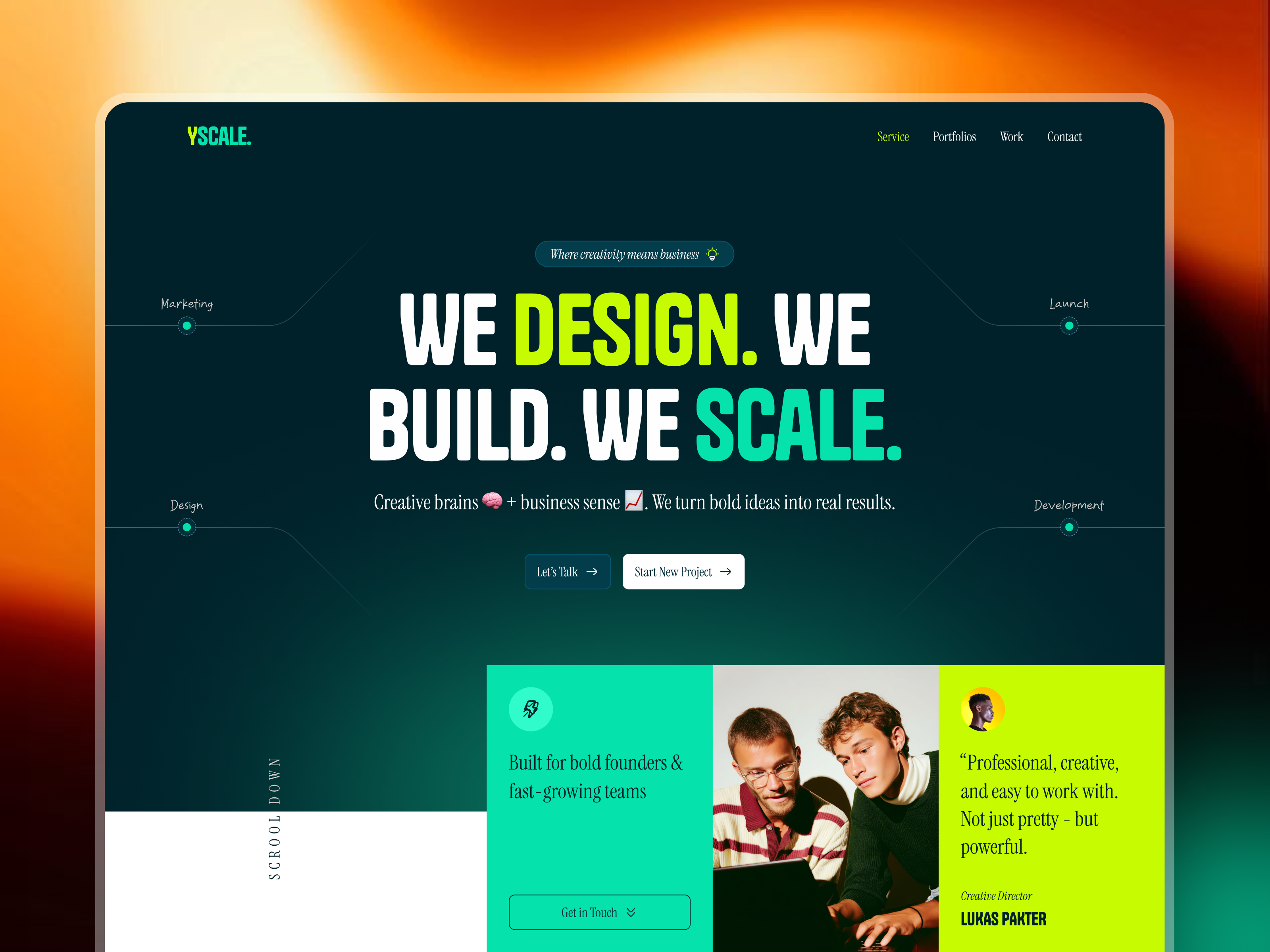Example of Full-Cycle Agency Website Design