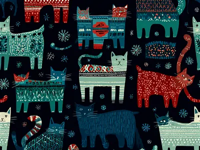 Cats pattern cats pattern