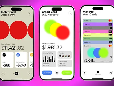 Modern Banking App UI/UX — Card Management & Finance Dashboard app design banking app card design credit card ui dashboard debit card ui figma finance app financial dashboard fintech fintech design interface design mobile app mobile ui neobank payments app product design ui design uiux ux design