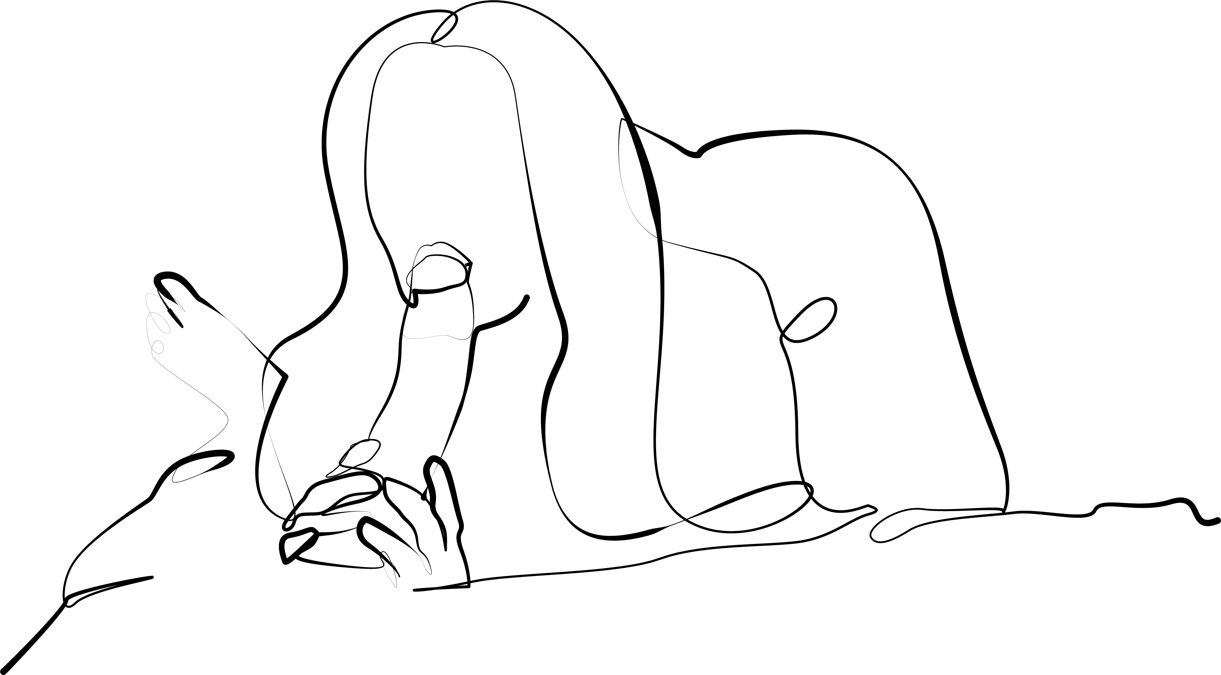 Example of Hot Style Line Art 