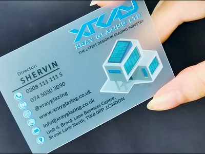 Transparent Business Card Design & Print luxury business card print design printing translucent business card transparent businesscard طراحی کارت ویزیت چاپ کارت ویزیت کارت ویزیت خاص کارت ویزیت شیشه ای کارت ویزیت لاکچری