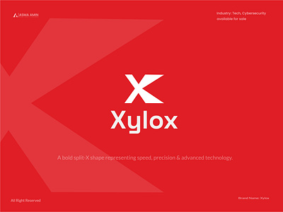 Xylox cybersecurity graphic design letter logo letter x logo logo logo 2025 logo branding logo folio logo for tech logo2026 logoconcept logoforbusness logomark logominimal logotype minimal logo stylish logo tech company logo techlogo unique concept