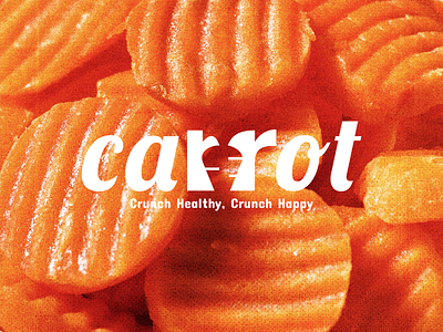 Carrot Logo and Visual Design brand branding carrot chips design graphic design healthy inspiration logo modern nature snack trend vector wordmark