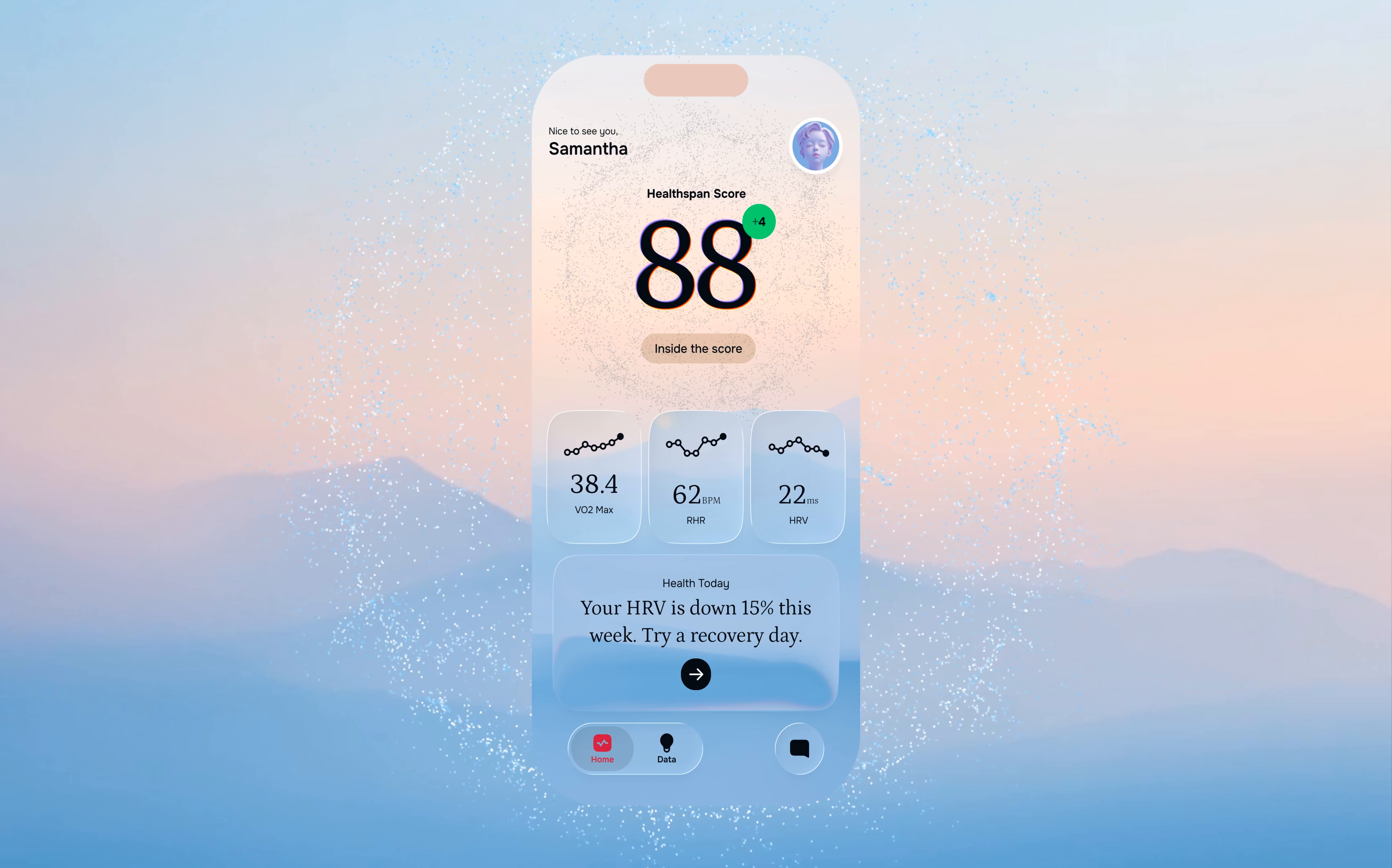 Example of Mobile App Design · Concept · 3 Screens